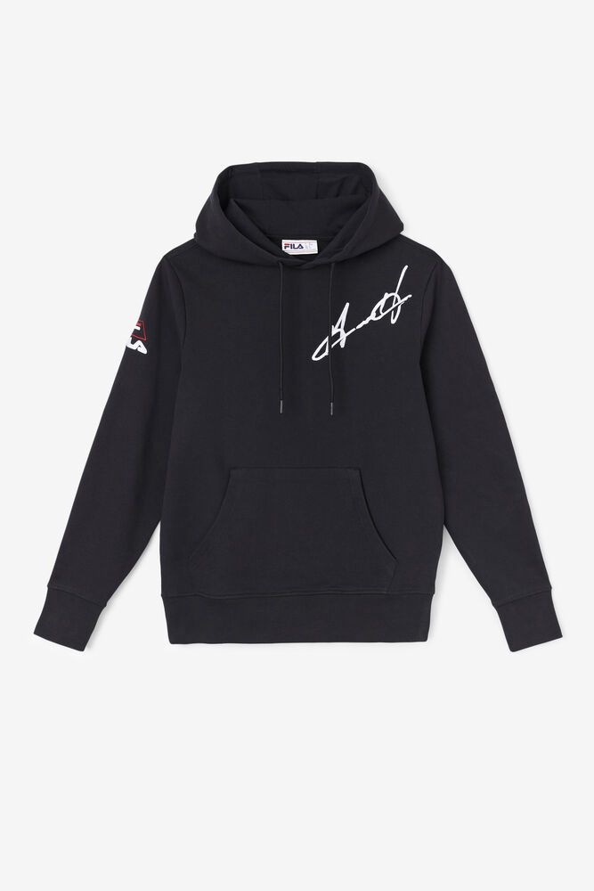 Fila Hoodie Womens Black - Grant Hill Lazarus - Philippines 3520789-XJ